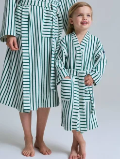 Badekåpe stripet