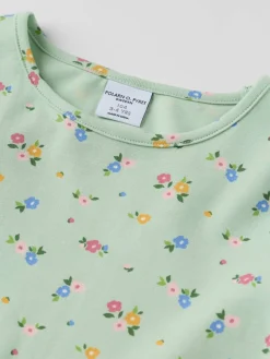 Langermet kjole blomstrete