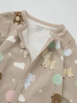 Mønstret pyjamasdress