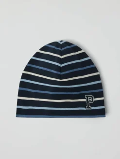 Trikotlue P-applikasjon stripet